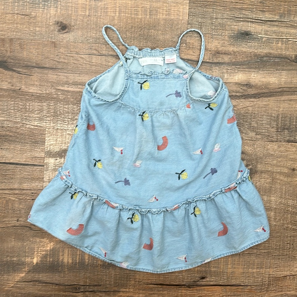 Zara denim size 2-3 dress